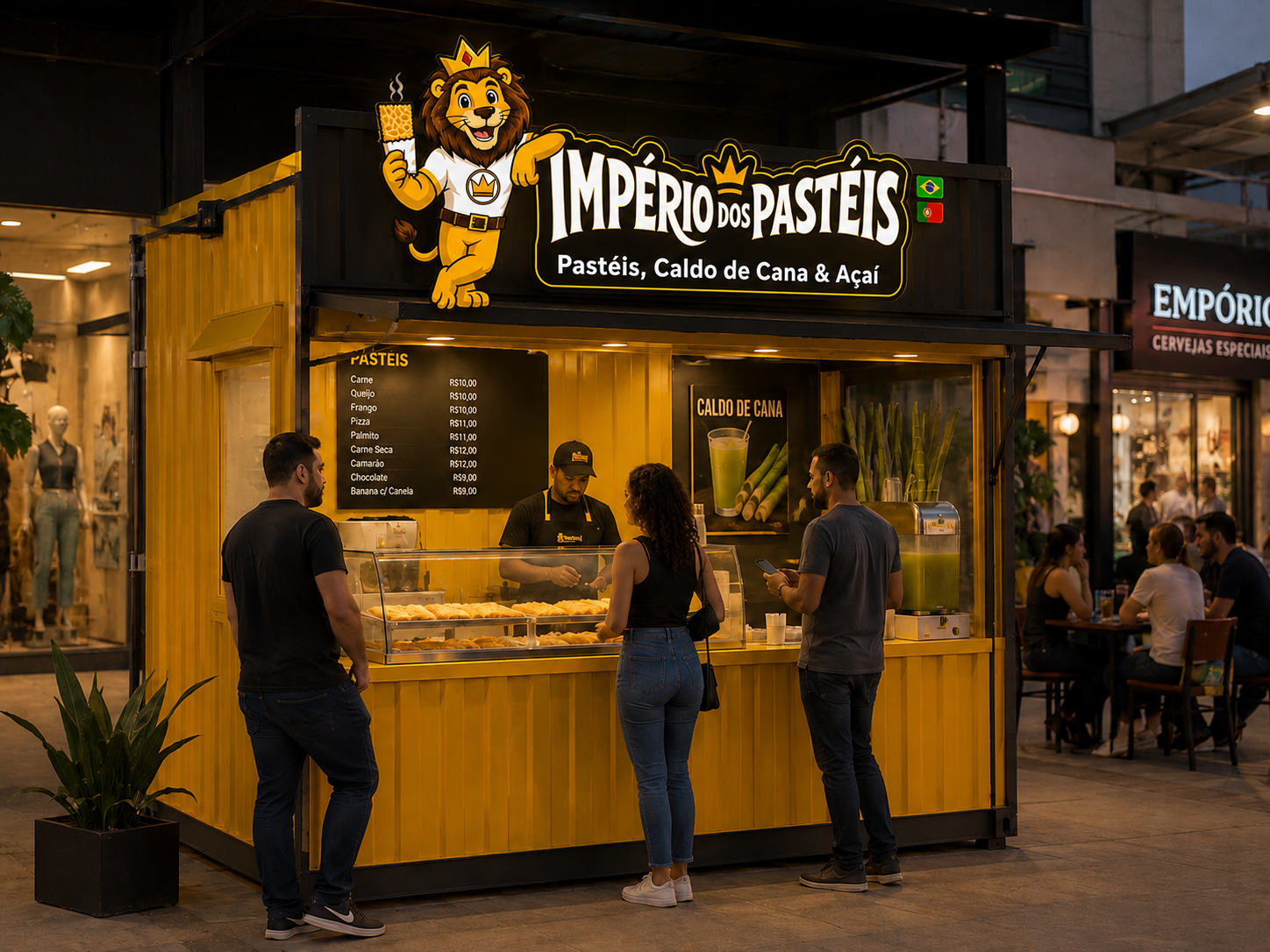 Fachada do Império dos Pastéis